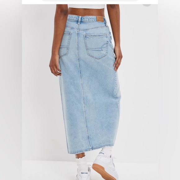 America 🦅 Eagle long denim maxi skirt 14 - Picture 2 of 8